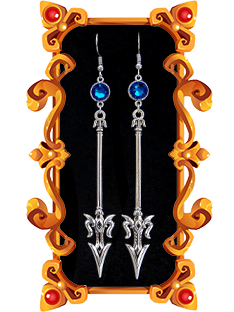 mermaid trident earrings 2025